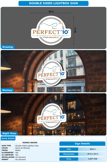 CUSTOM MOCKUP SIGN FOR Rodney Brown
