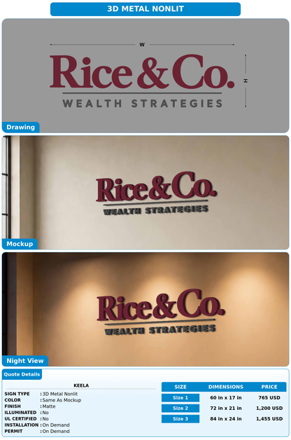 CUSTOM MOCKUP SIGN FOR Keela
