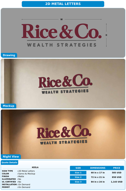 CUSTOM MOCKUP SIGN FOR Keela