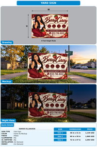CUSTOM MOCKUP SIGN FOR Ramon Villanueva