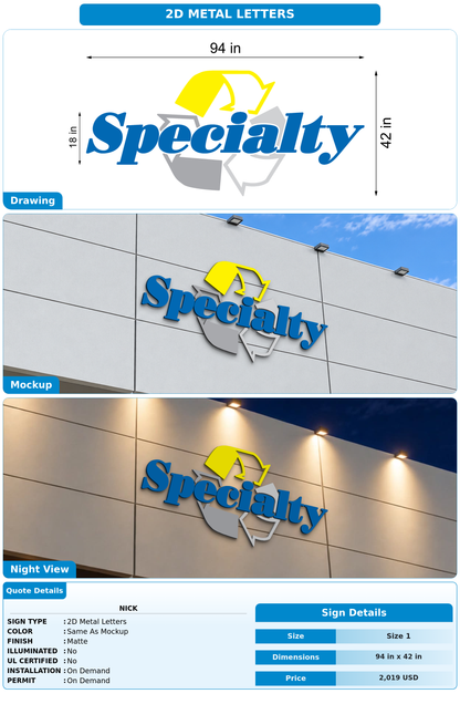 CUSTOM MOCKUP SIGN FOR Nick