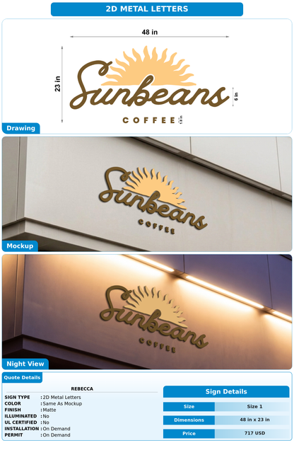 CUSTOM MOCKUP SIGN FOR Rebecca