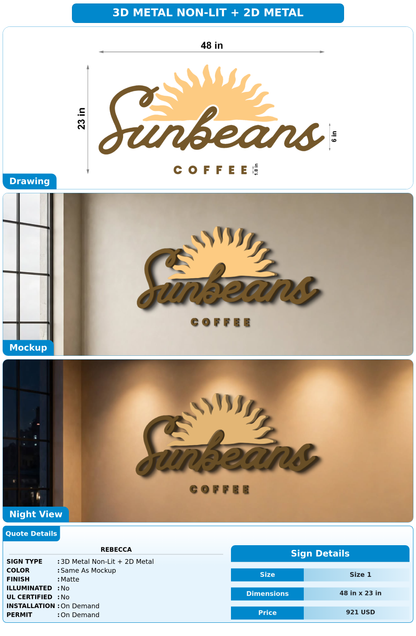 CUSTOM MOCKUP SIGN FOR Rebecca