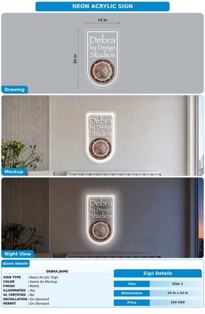 CUSTOM MOCKUP SIGN FOR Debra Jaime