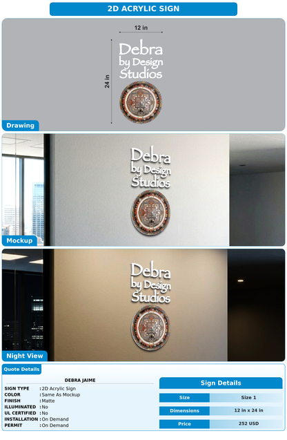 CUSTOM MOCKUP SIGN FOR Debra Jaime