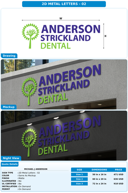 CUSTOM MOCKUP SIGN FOR MICHAEL J ANDERSON