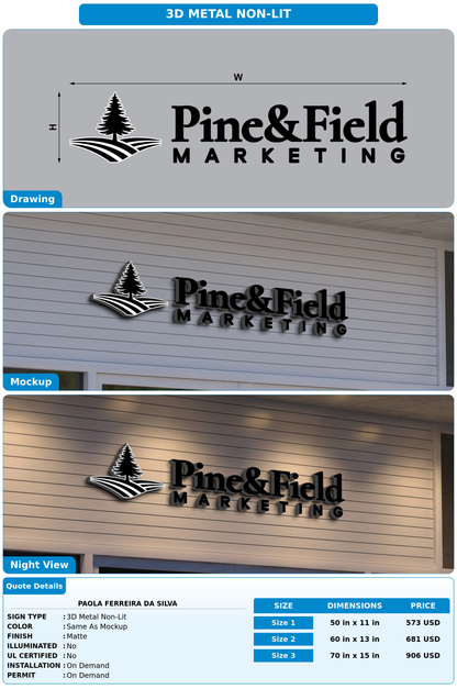 CUSTOM MOCKUP SIGN FOR Paola Ferreira da Silva