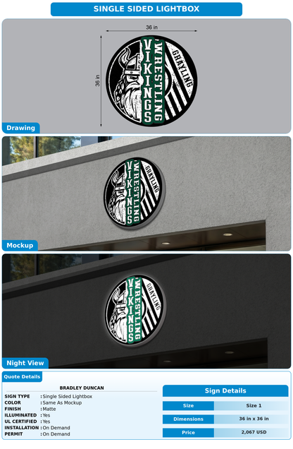 CUSTOM MOCKUP SIGN FOR Bradley Duncan