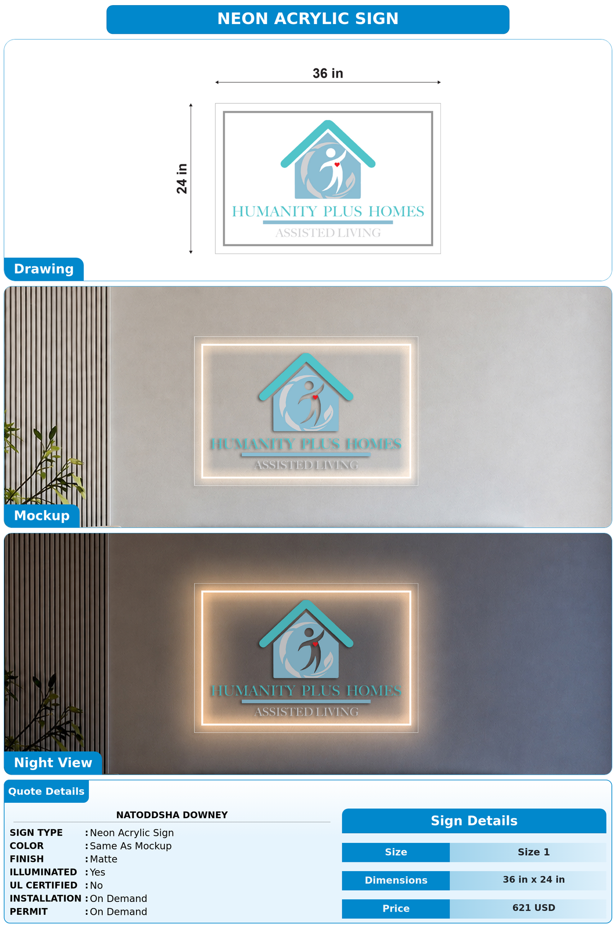CUSTOM MOCKUP SIGN FOR Natoddsha Downey