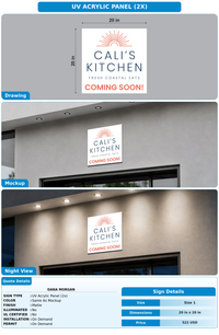 CUSTOM MOCKUP SIGN FOR Dana Morgan