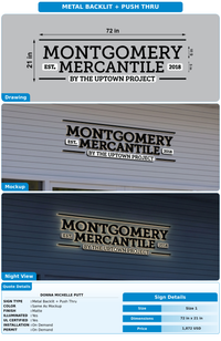 CUSTOM MOCKUP SIGN FOR Donna Michelle Putt