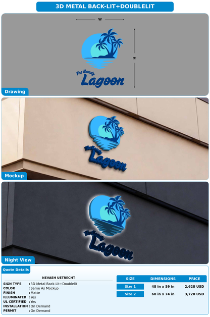 CUSTOM MOCKUP SIGN FOR Nevaeh Uetrecht