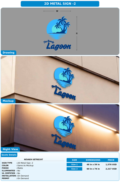CUSTOM MOCKUP SIGN FOR Nevaeh Uetrecht