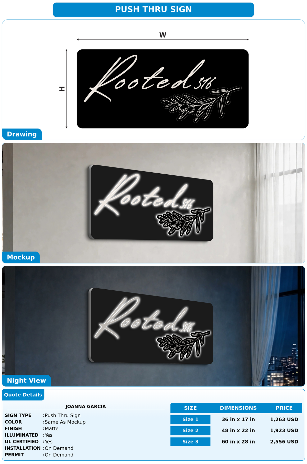 CUSTOM MOCKUP SIGN FOR JoAnna Garcia