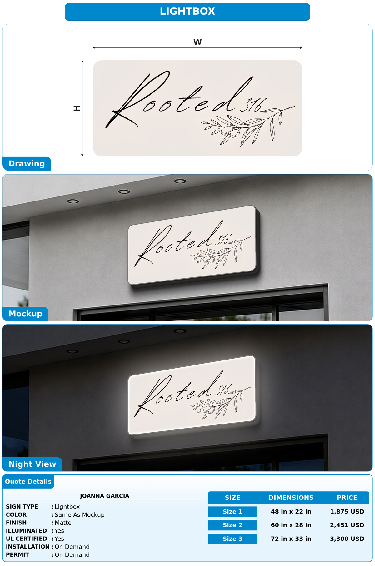CUSTOM MOCKUP SIGN FOR JoAnna Garcia