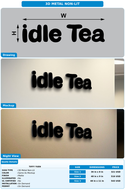 CUSTOM MOCKUP SIGN FOR Tiffy Yuen