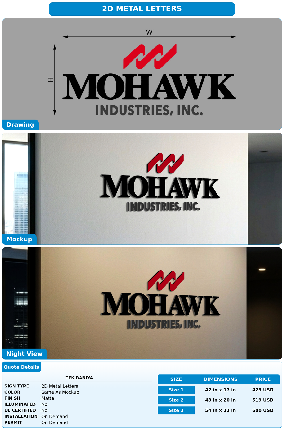 CUSTOM MOCKUP SIGN FOR Tek baniya