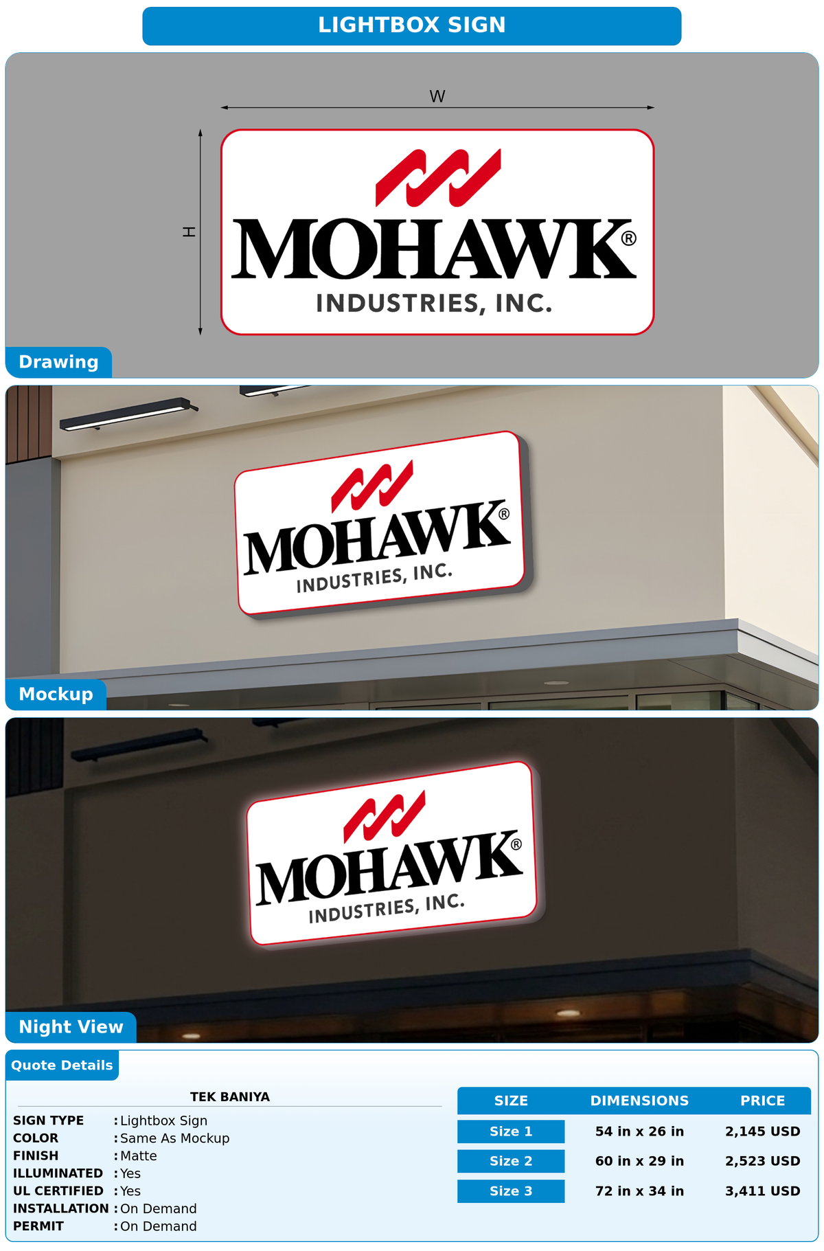 CUSTOM MOCKUP SIGN FOR Tek baniya