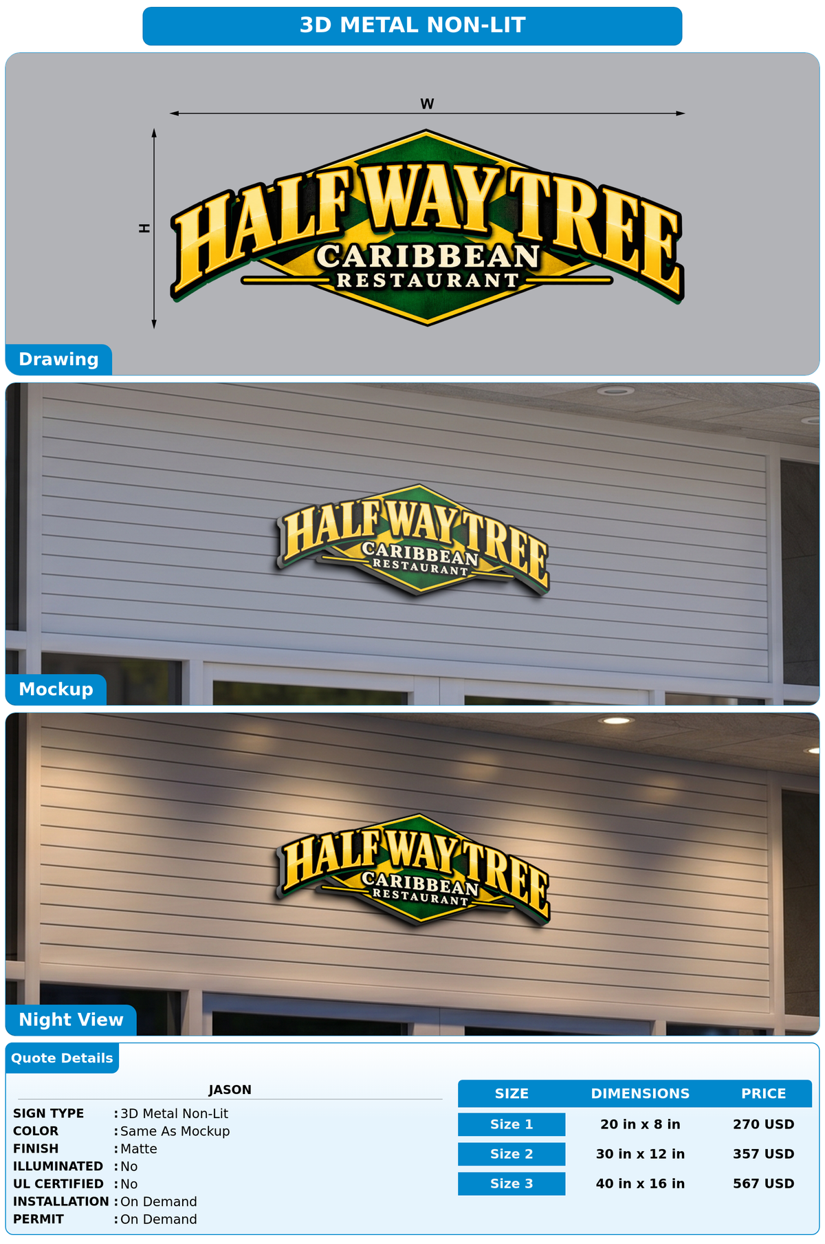 CUSTOM MOCKUP SIGN FOR jason