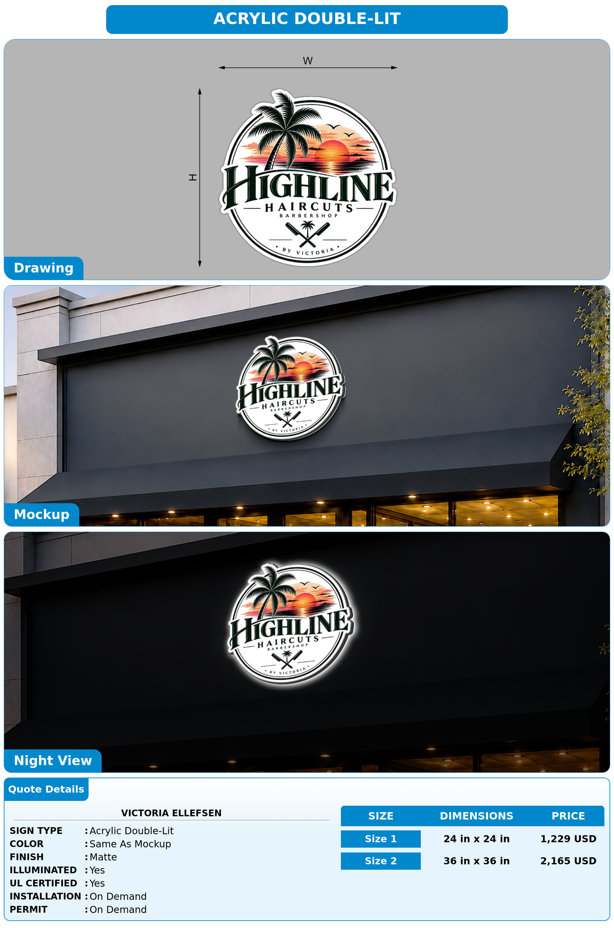 CUSTOM MOCKUP SIGN FOR victoria Ellefsen