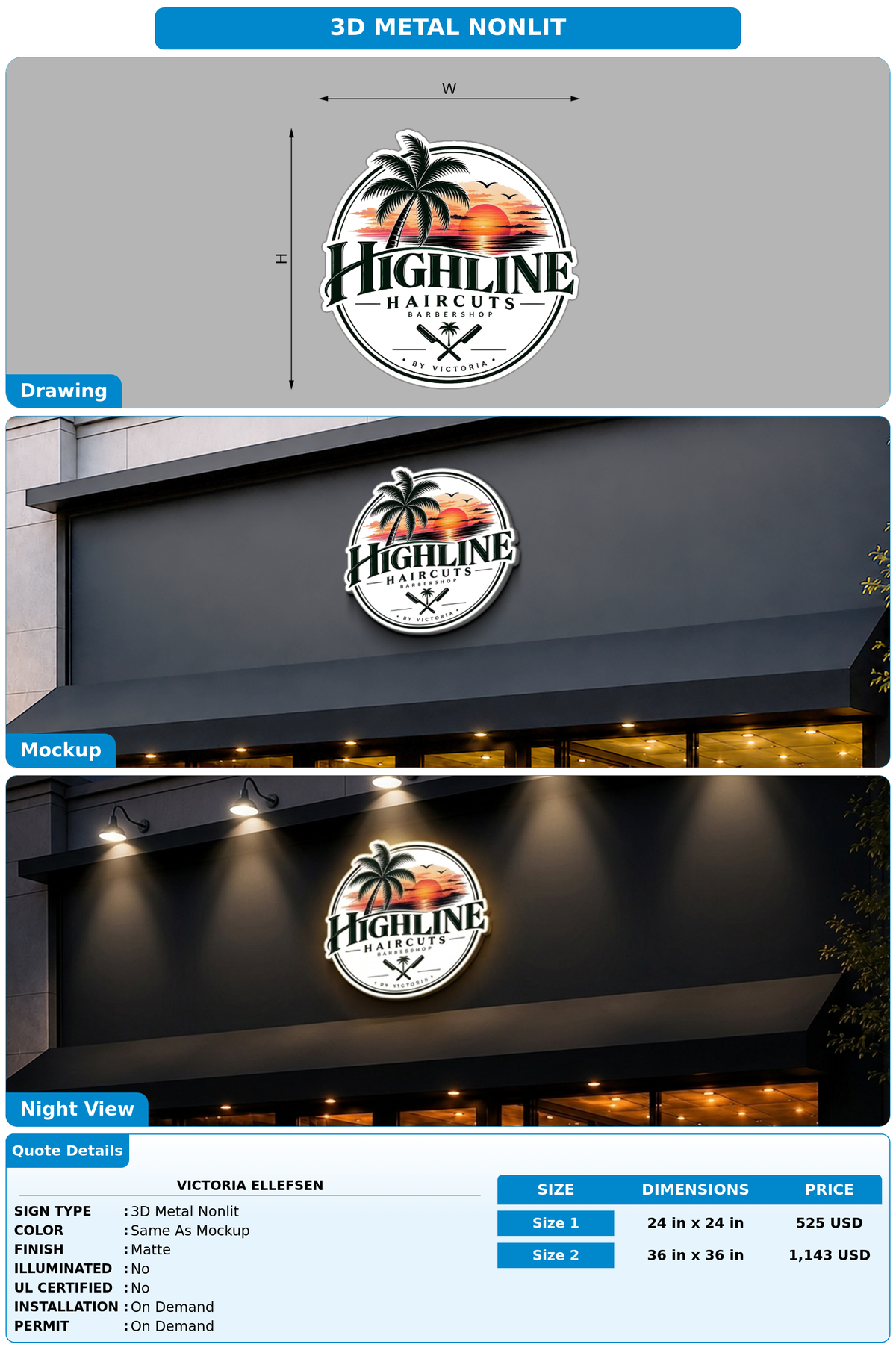CUSTOM MOCKUP SIGN FOR victoria Ellefsen
