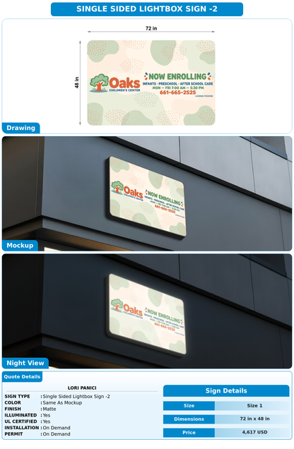 CUSTOM MOCKUP SIGN FOR Lori Panici