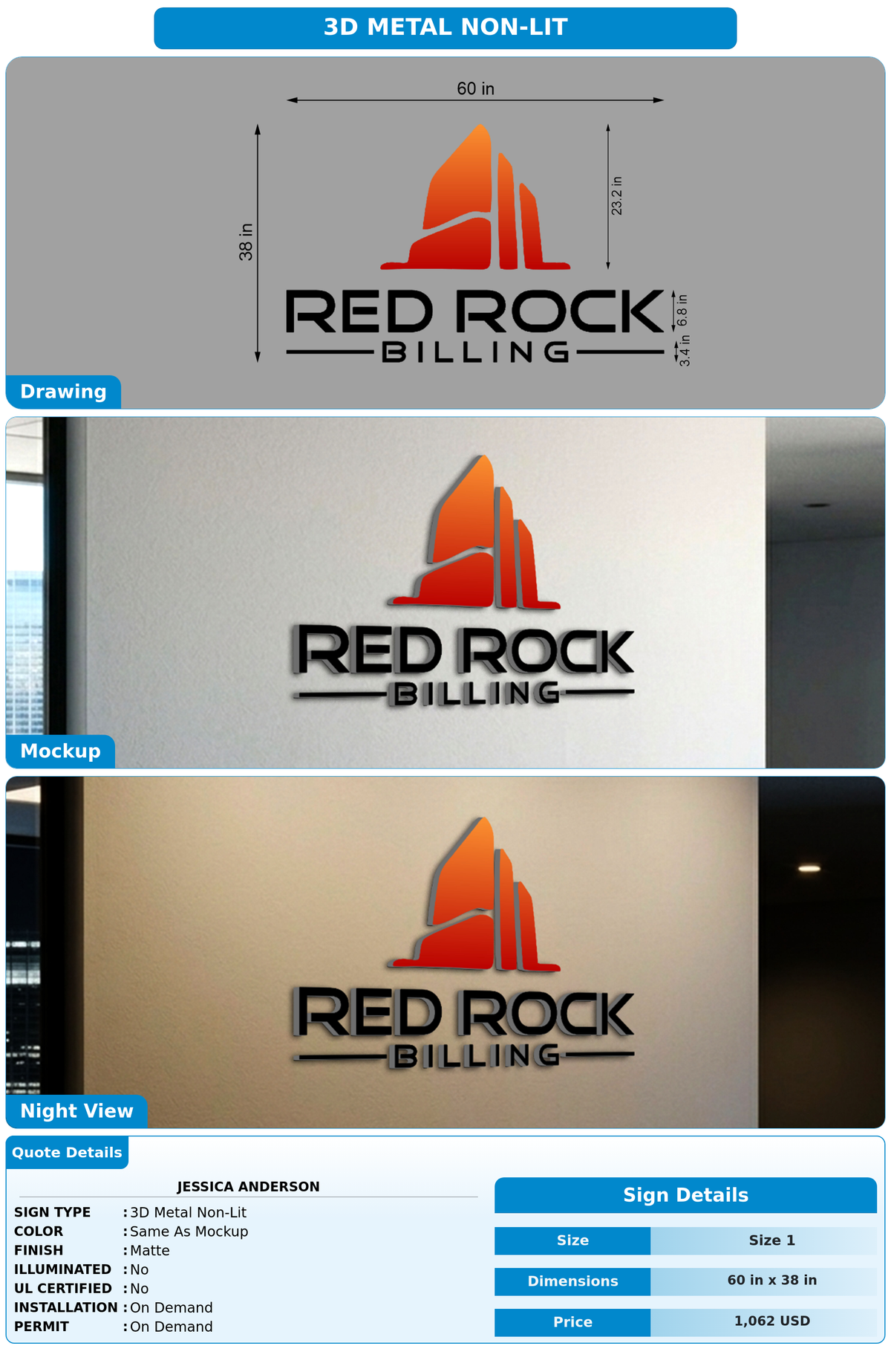 CUSTOM MOCKUP SIGN FOR Jessica Anderson
