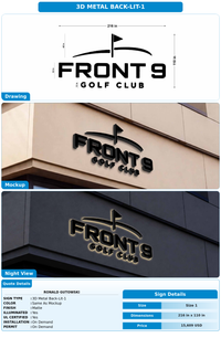 CUSTOM MOCKUP SIGN FOR Ronald gutowski