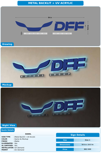 CUSTOM MOCKUP SIGN FOR Daniel