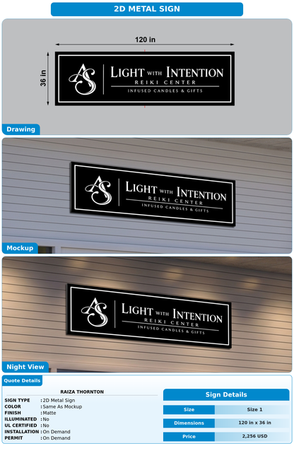CUSTOM MOCKUP SIGN FOR Raiza Thornton