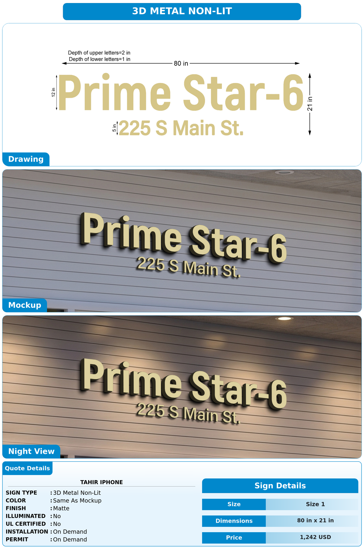 CUSTOM MOCKUP SIGN FOR Tahir iPhone