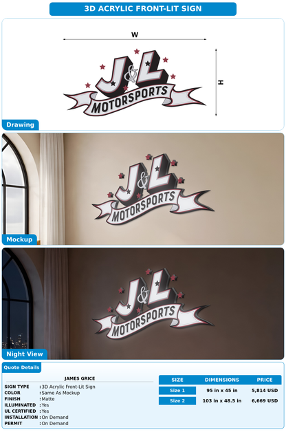 CUSTOM MOCKUP SIGN FOR James Grice