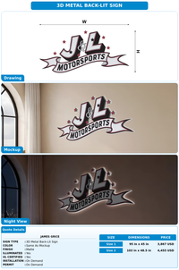 CUSTOM MOCKUP SIGN FOR James Grice