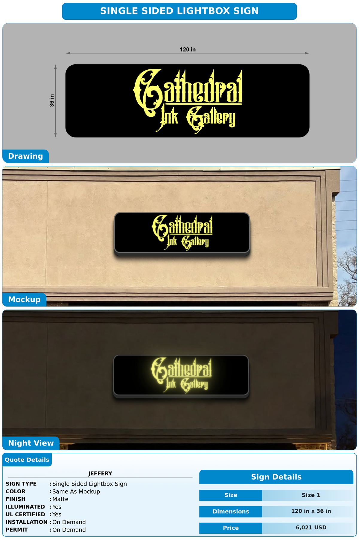 CUSTOM MOCKUP SIGN FOR Jeffery