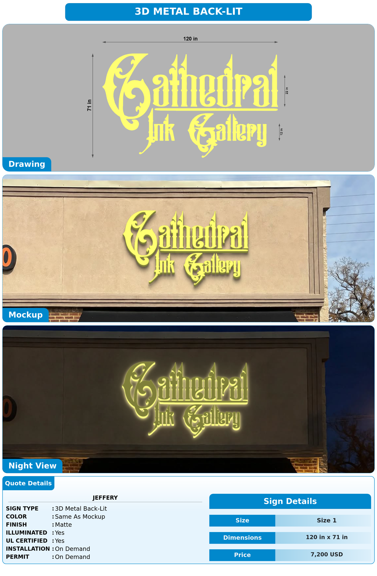 CUSTOM MOCKUP SIGN FOR Jeffery