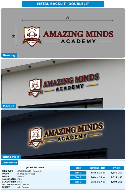 CUSTOM MOCKUP SIGN FOR Jackie Sullivan