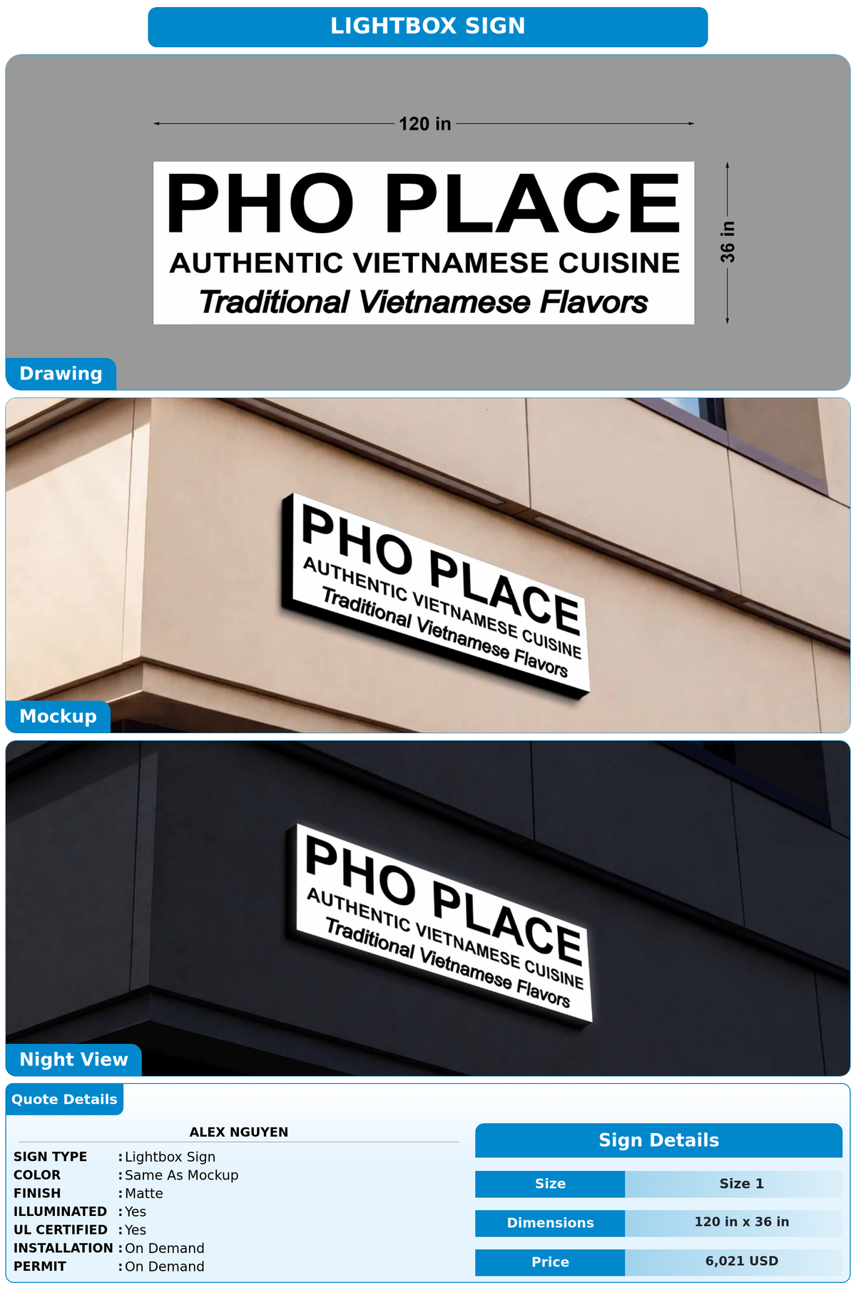 CUSTOM MOCKUP SIGN FOR Alex Nguyen