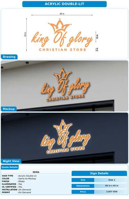 CUSTOM MOCKUP SIGN FOR Reina