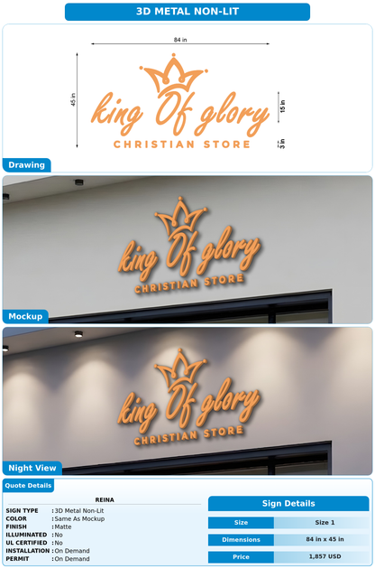 CUSTOM MOCKUP SIGN FOR Reina