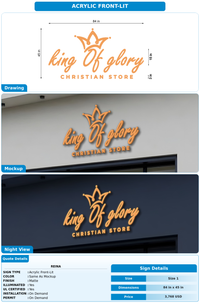 CUSTOM MOCKUP SIGN FOR Reina