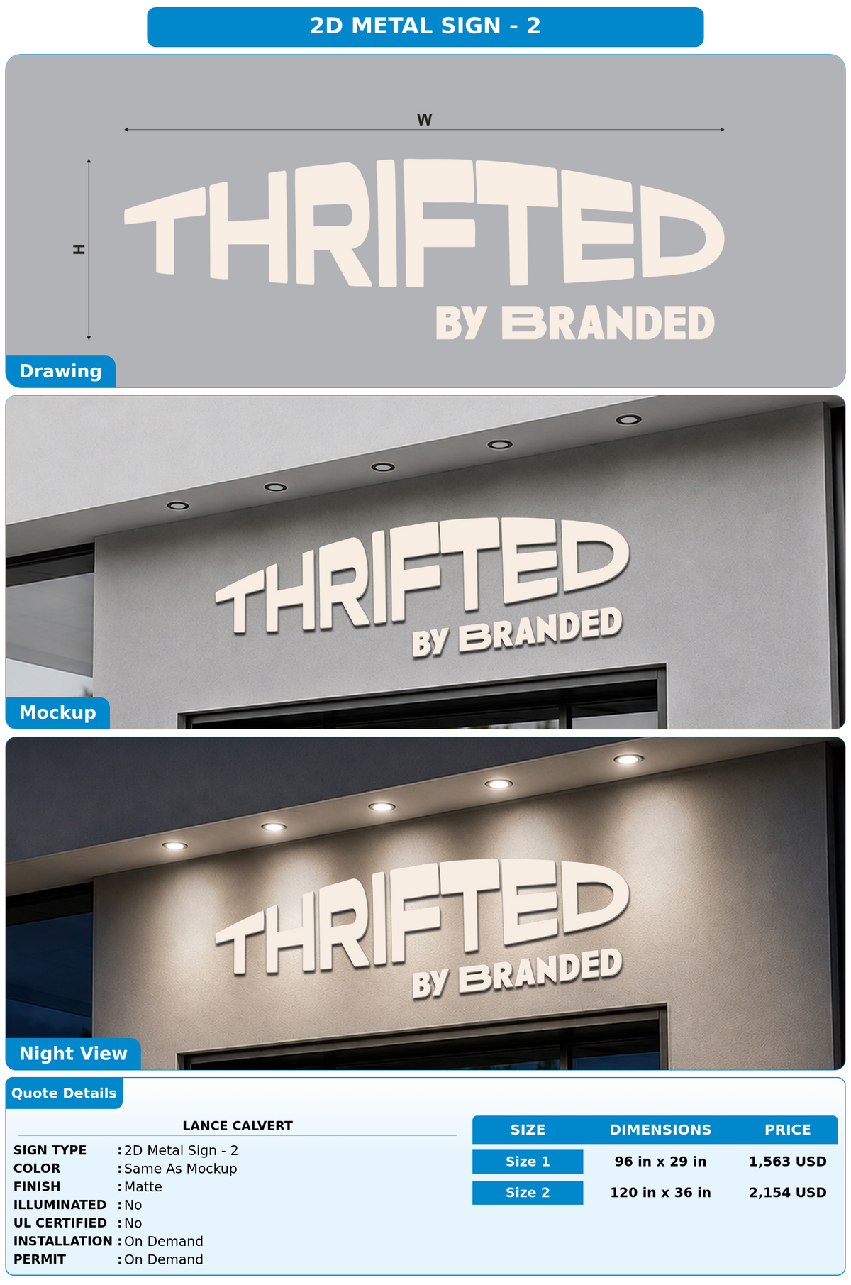CUSTOM MOCKUP SIGN FOR lance calvert