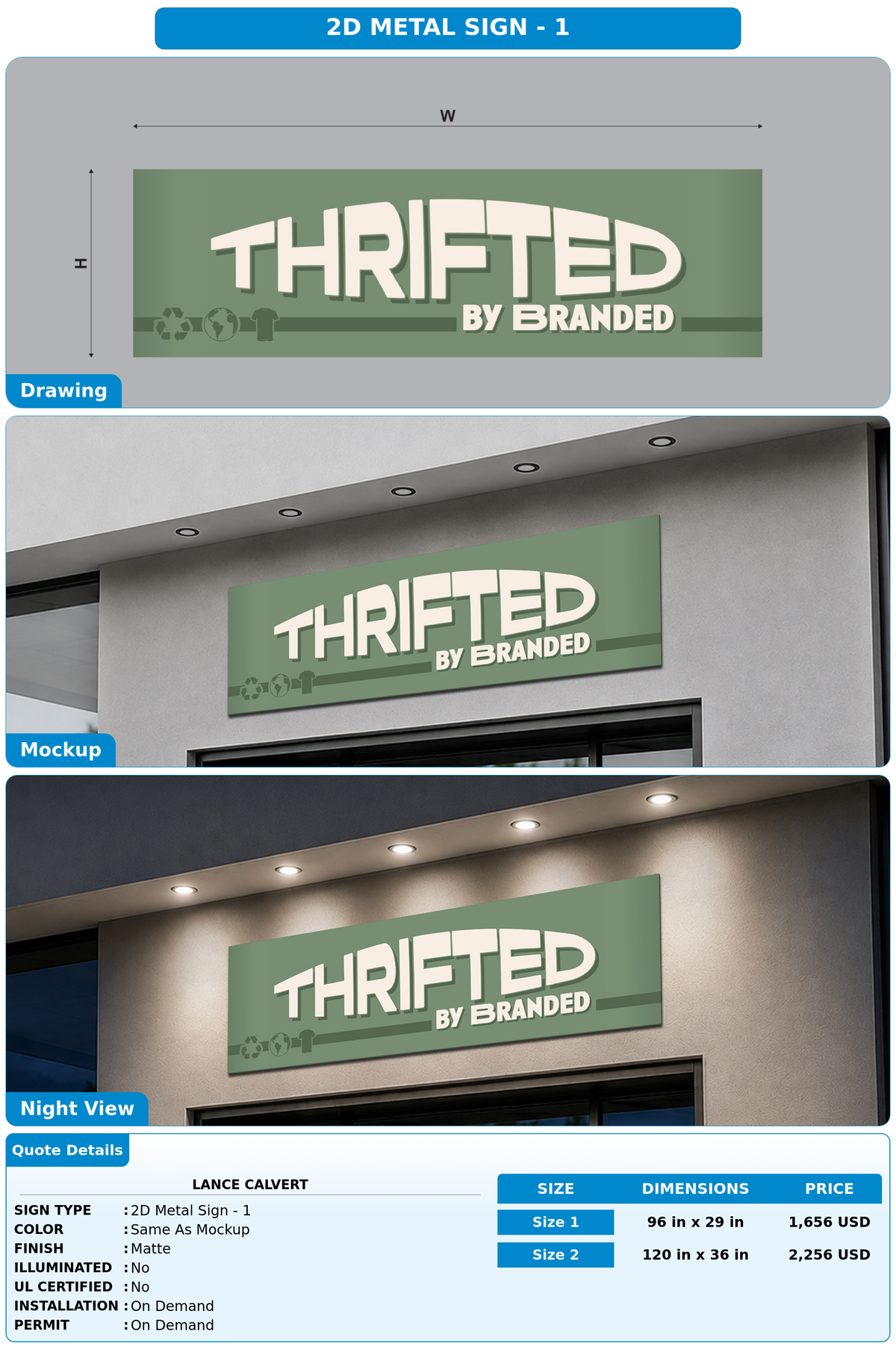 CUSTOM MOCKUP SIGN FOR lance calvert