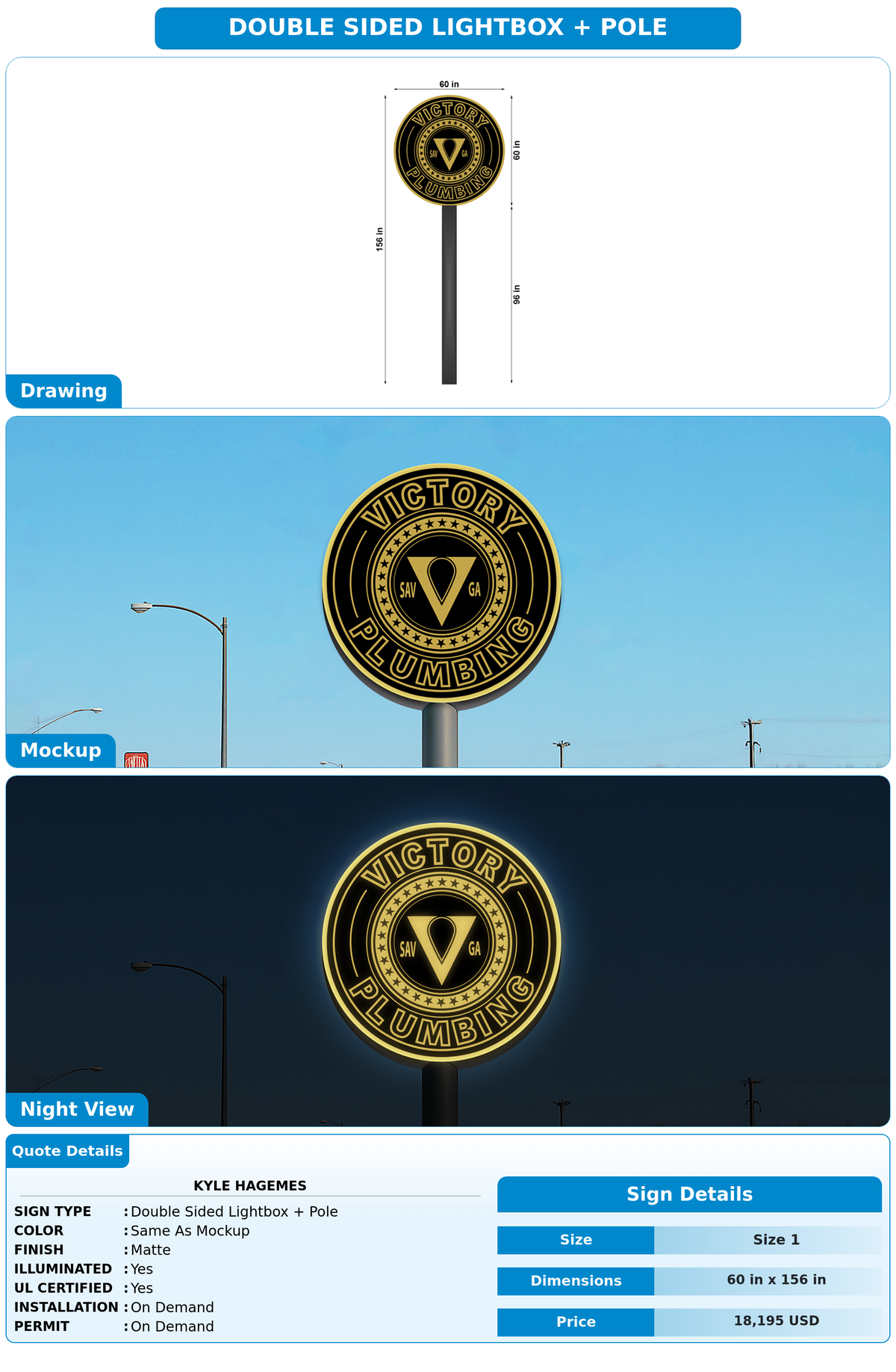 CUSTOM MOCKUP SIGN FOR Kyle Hagemes