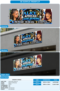 CUSTOM MOCKUP SIGN FOR Aminata Camara