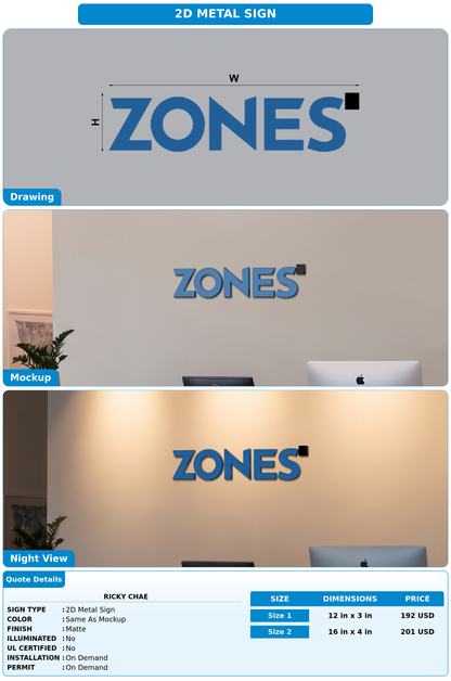 CUSTOM MOCKUP SIGN FOR Ricky Chae