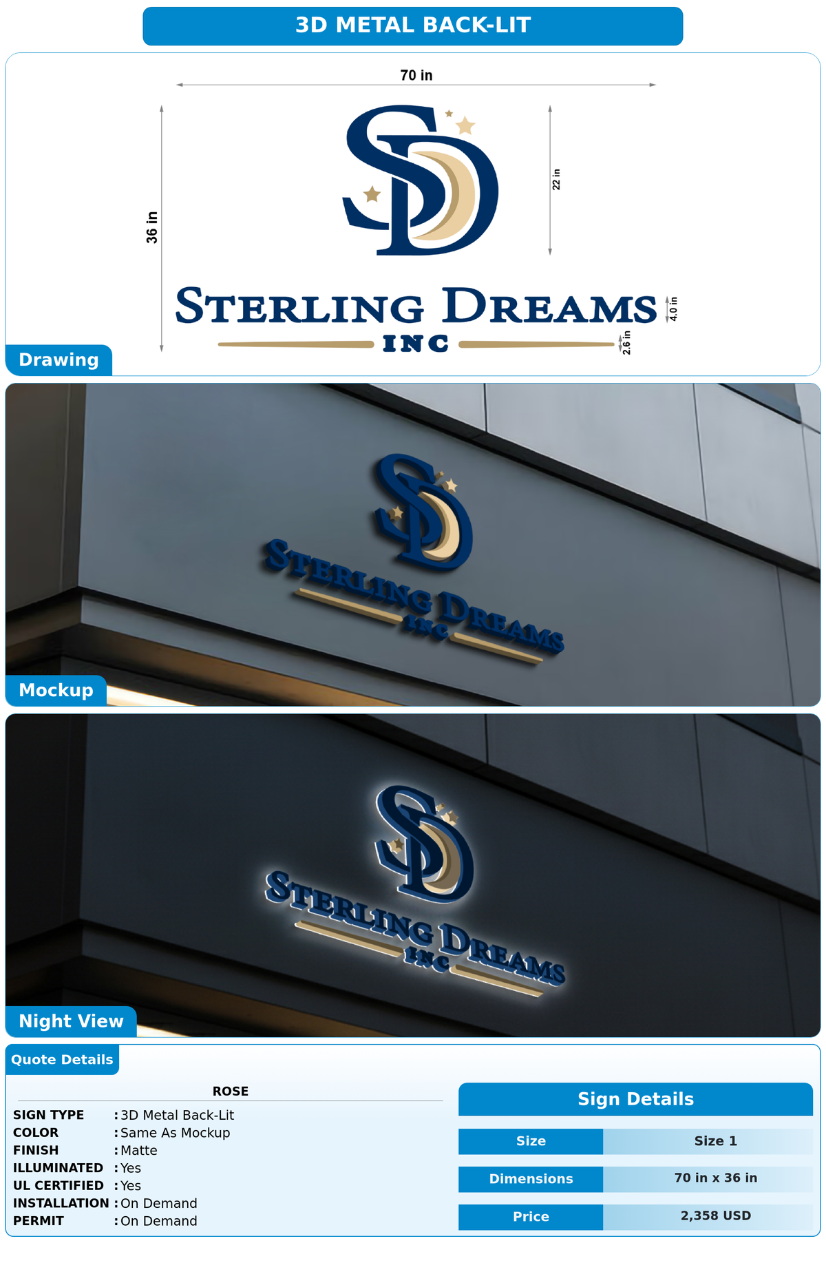 CUSTOM MOCKUP SIGN FOR rose