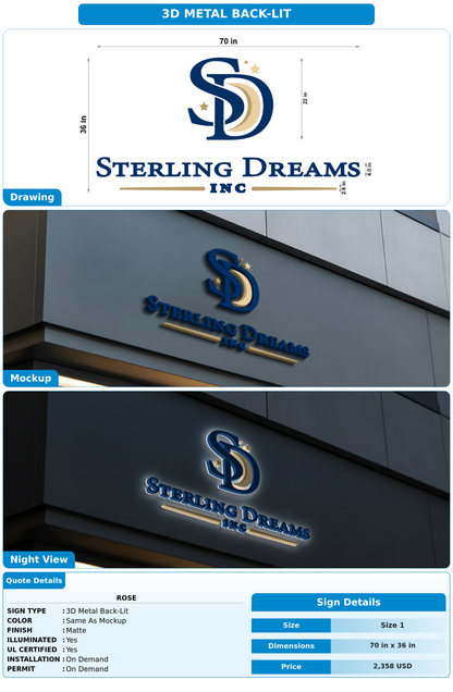 CUSTOM MOCKUP SIGN FOR rose