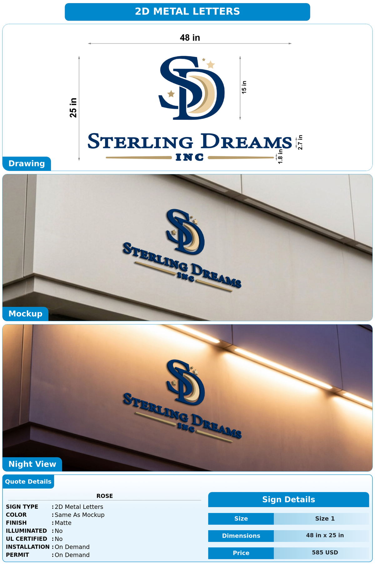 CUSTOM MOCKUP SIGN FOR rose