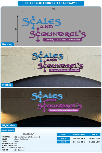 CUSTOM MOCKUP SIGN FOR Shane Rolf
