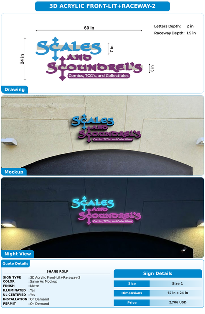 CUSTOM MOCKUP SIGN FOR Shane Rolf